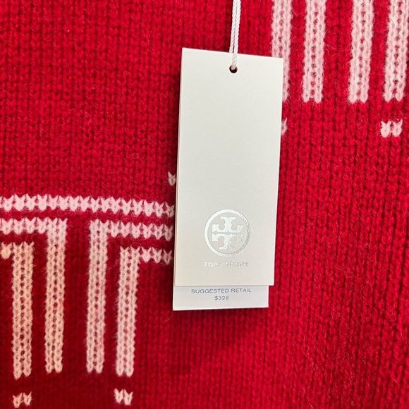 NWT TORY SPORT Merino Net T Jacquard sweater - Picture 5 of 6